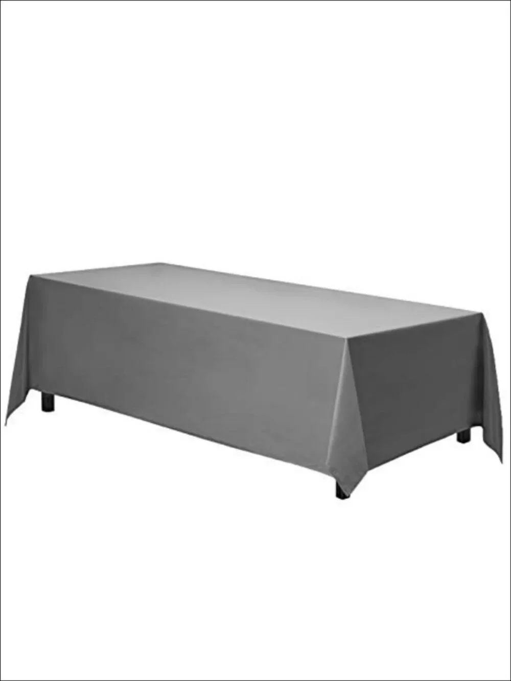 Rectangle Tablecloth 90x132 Inch Polyester for 6 Foot Tables